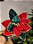 FLOR BICO DE PAPAGAIO VERDE E VERMELHO 28CM - Imagem 1