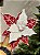 FLOR BICO DE PAPAGAIO VERMELHO E BRANCO 27CM - Imagem 1