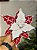 FLOR BICO DE PAPAGAIO VERMELHO E BRANCO 27CM - Imagem 3