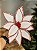 FLOR BICO DE PAPAGAIO BRANCO E VERMELHO 30CM - Imagem 1