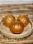 BOLA DECORADA DOURADO 10CM COM 3 UNIDS - Imagem 1
