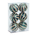 BOLA DECORADA GOMOS VERDE E DOURADO 8CM C/6 UNIDS - Imagem 1