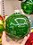 BOLA DECORADA VERDE PEROLIZADO 15CM COM 1 UNID - Imagem 1