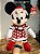 MINNIE COM VESTIDO POA 40CM - Imagem 1