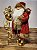 PAPAI NOEL EM PÉ COM CAJADO SUPER LUXO 46CM - Imagem 5