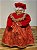 MAMÃE NOEL EM PÉ VERMELHO E DOURADO SUPER LUXO 45CM - Imagem 9