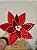 FLOR BICO DE PAPAGAIO VERMELHO BORDA LISTAS 30CM - Imagem 2