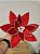 FLOR BICO DE PAPAGAIO VERMELHO BORDA LISTAS 30CM - Imagem 1