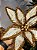 FLOR BICO DE PAPAGAIO RÚSTICA BEGE E DOURADO 31CM - Imagem 1