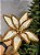 FLOR BICO DE PAPAGAIO RÚSTICA BEGE E DOURADO 31CM - Imagem 2