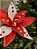 FLOR BICO DE PAPAGAIO VERMELHO E BRANCO 30CM - Imagem 2