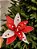 FLOR BICO DE PAPAGAIO VERMELHO E BRANCO 30CM - Imagem 3