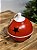 PENDENTE DECORATIVO GUIZO C/ CORDA VERMELHO E BRANCO 24CM - Imagem 3