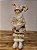 BONECO PIERROT EM PÉ A CORDA CHAMPANHE 45CM - Imagem 6