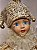 BONECO PIERROT SENTADO A CORDA CHAMPANHE 42,5CM - Imagem 5