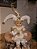 BONECO PIERROT BRANCO E DOURADO 30CM - Imagem 2