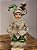 BONECO PIERROT EM PÉ C/ MÚSICA VERDE E CHAMPANHE 45CM - Imagem 3