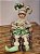 BONECO PIERROT SENTADO C/ MÚSICA VERDE E CHAMPANHE 42,5CM - Imagem 1