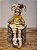 BONECO PIERROT SENTADO ACORDA CHAMPANHE COM DOURADO 42,5CM - Imagem 1