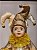 BONECO PIERROT SENTADO ACORDA CHAMPANHE COM DOURADO 42,5CM - Imagem 6