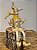 BONECO PIERROT  DOURADO COM CHAMPANHE 45CM - Imagem 4