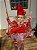 BONECA FADA NO BALANÇO A CORDA VERMELHO E BRANCO 70CM - Imagem 5