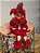 BONECO PIERROT VERMELHO E VERDE 30CM - Imagem 1