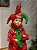 BONECO PIERROT EM PÉ A CORDA VERMELHO E VERDE 45CM - Imagem 4