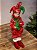 BONECO PIERROT EM PÉ A CORDA VERMELHO E VERDE 45CM - Imagem 1