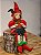 BONECO PIERROT SENTADO A CORDA VERMELHO E VERDE 42,5CM - Imagem 5