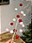 GALHO DECORATIVO BOLINHAS VERMELHO E BRANCO 65CM - Imagem 1