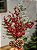 GALHO DECORATIVO BERRY COM PINHAS E FOLHAGENS VERMELHO 47CM - Imagem 1