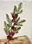 GALHO DECORATIVO BERRY C/ PINHA E FOLHAGENS VERMELHO 65CM - Imagem 2