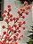 GALHO DECORATIVO BERRY FLOCKED VERMELHO 75CM - Imagem 4
