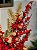 GALHO DECORATIVO BERRY VERMELHO COM FOLHAGENS RÚSTICO  54CM - Imagem 2