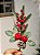 GALHO DECORATIVO BERRY COM FOLHAGENS E PINHA 37CM - Imagem 1