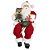 PAPAI NOEL SENTADO VERMELHO E VERDE 45CM - Imagem 1