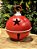 GUIZO DECORATIVO METAL VERMELHO E BRANCO 28,5CM - Imagem 3