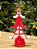 ÁRVORE DECORATIVA VERMELHO E BRANCO 21,4CM - Imagem 1