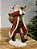 PAPAI NOEL EM RESINA TOCANDO TROMPETE - Imagem 1