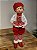 DUENDE EM PÉ VERMELHO E BRANCO 43CM - Imagem 1