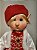 DUENDE EM PÉ VERMELHO E BRANCO 43CM - Imagem 5