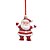 PENDENTE NOEL VERMELHO E BRANCO 11,5CM - Imagem 2