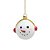 PENDENTE ORNAMENTO BONECO DE NEVE VERMELHO E BRANCO 8,5CM - Imagem 2