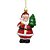 PENDENTE ORNAMENTO PAPAI NOEL VERMELHO E BRANCO 15CM - Imagem 2