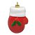 PENDENTE ORNAMENTO LUVA VERMELHO E BRANCO 11CM - Imagem 2
