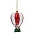 PENDENTE ORNAMENTO BALÃO VERMELHO E BRANCO 13CM - Imagem 1