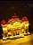 CASA NATALINA ESTAÇÃO DE TREM MUSICAL COM LUZ EM RESINA 31CM - Imagem 9