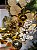 GALHO DECORATIVO BERRY COM BOLAS DOURADO 66CM - Imagem 3