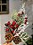 GALHO DECORATIVO BERRY VERMELHO COM BRANCO COM FOLHAGENS E PINHA 50CM - Imagem 1